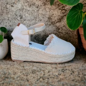 Calzaro Alpargatas | Alpargata Cuña Media Yute 9897 Beige