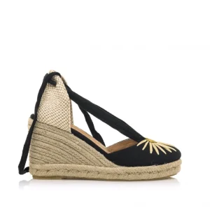 Calzaro Alpargatas | Alpargata Cuña Yute Louisa 52799 Negro