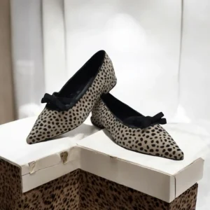 Calzaro Zapatos De Tac贸n | Bailarinas | Bailarina Estampada 574H945 Animal Print con Tirina.