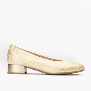 Calzaro Bailarinas | Bailarina Salón Mujer Tacon Bajo 5080 Dorado