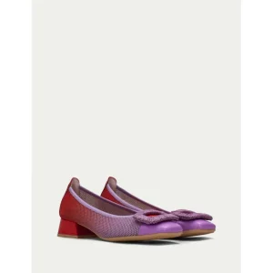Calzaro Bailarinas | Bailarina Tacón 243335 Aruba Violet-Rojo