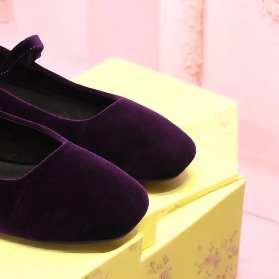 bailarinas_flexibles__en__2.webp Calzaro Zapatos De Tac贸n | Bailarinas | Bailarinas Flexibles 459 en Terciopelo Purpura Morado