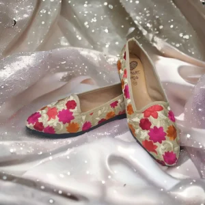 Calzaro Casual | Bailarinas | Bailarinas Venecianas de Mujer Carla Tejido Airoa Estampado Flores.