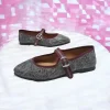 Calzaro Casual | Bailarinas | Bailarinas Venecianas Trabilla de Mujer Berta en Piel Gris Leopardo