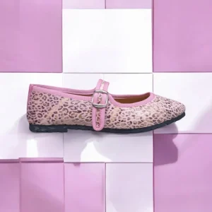 Calzaro Bailarinas | Casual | Bailarinas Venecianas Trabilla de Mujer Berta en Piel Rosa Leopardo
