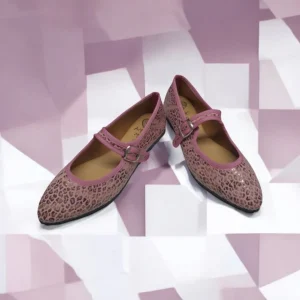 Calzaro Bailarinas | Casual | Bailarinas Venecianas Trabilla de Mujer Berta en Piel Rosa Leopardo