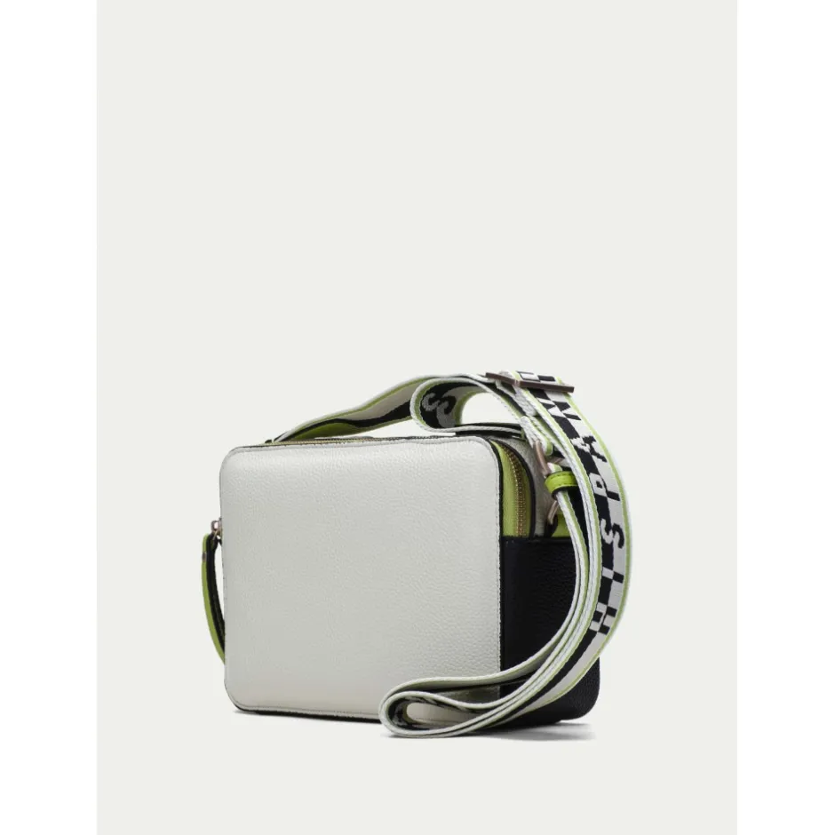 bandolera__crema_negro_ki_5.webp Calzaro Bolsos | Bandolera 243246 Crema Negro Kiwi.