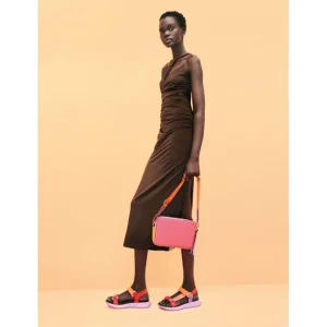 Calzaro Bolsos | Bandolera 243246 Rojo Violet Naranja.