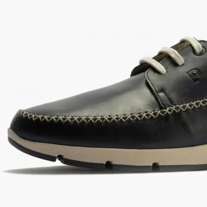 Calzaro Zapatos Con Cordones | Blucher Bordón Hombre 4051 Slip en Piel con Cordones Azul Marino