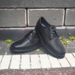 Calzaro Zapatos Con Cordones | Blucher Cordones 4089 Hombre Negro Ancho Especial.