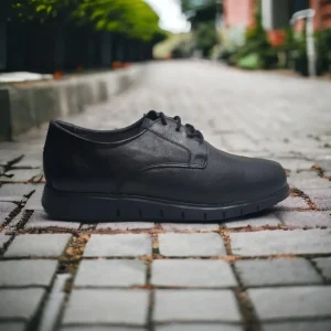 Calzaro Zapatos Con Cordones | Blucher Cordones 4089 Hombre Negro Ancho Especial.