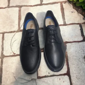 Calzaro Zapatos Con Cordones | Blucher Cordones 4089 Hombre Negro Ancho Especial.