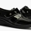Calzaro Confort | Blucher de Velcro con Lycra 5311 color Negro para mujer