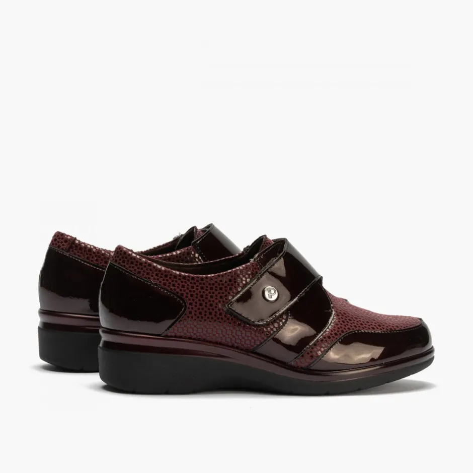 blucher_de_velcro_con_lyc_3-1.webp Calzaro Confort | Blucher de Velcro con Lycra 5311 color Burdeos para mujer
