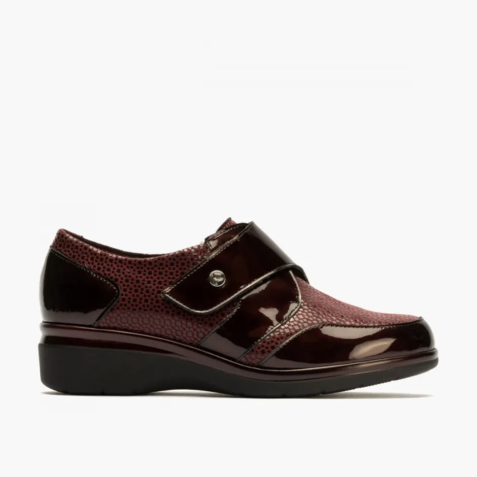 blucher_de_velcro_con_lyc_4-1.webp Calzaro Confort | Blucher de Velcro con Lycra 5311 color Burdeos para mujer