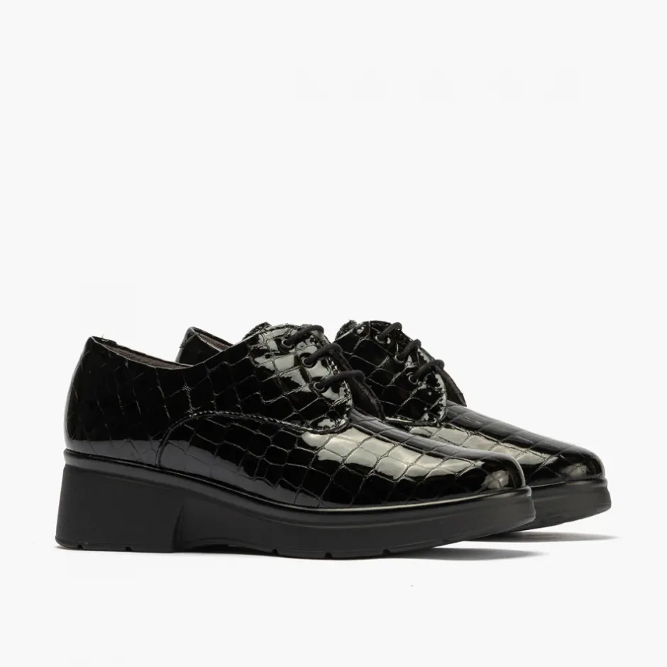 blucher_en_coco_de_mujer__0.webp Calzaro Zapatos Con Cordones | Confort | Blucher en Coco de Mujer 10057 Color Negro.