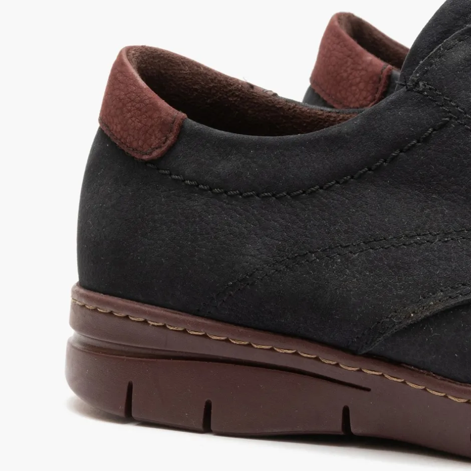 blucher_hombre__combinado_3.webp Calzaro Zapatos Con Cordones | Blucher Hombre 4962 Combinado en Nobuck Azul