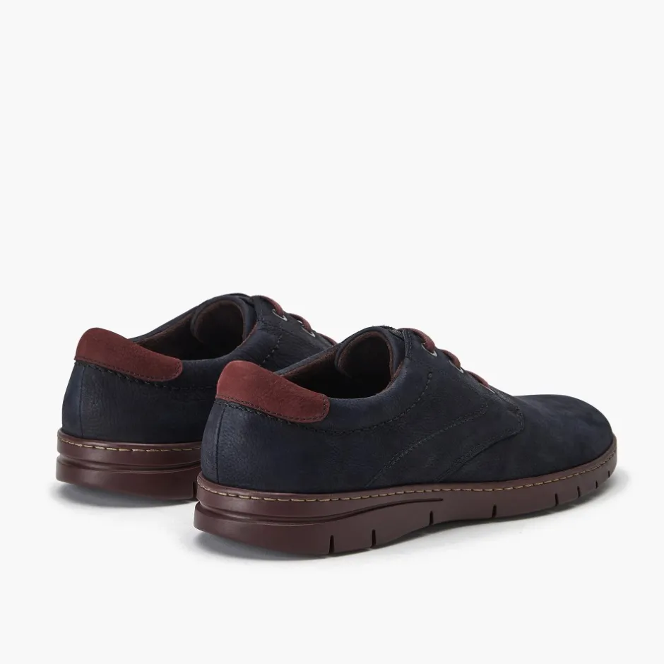 blucher_hombre__combinado_6.webp Calzaro Zapatos Con Cordones | Blucher Hombre 4962 Combinado en Nobuck Azul