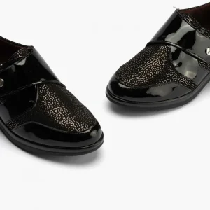 Calzaro Confort | Blucher Lycra con Velcro para Mujer 10021 Color Negro.