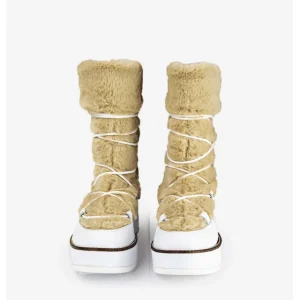 Calzaro Botas De Pelo | Bota Abadias Blanco 2602 Pelo  Beige