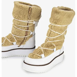 Calzaro Botas De Pelo | Bota Abadias Blanco 2602 Pelo  Beige