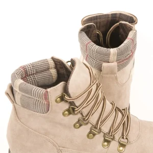 Calzaro Botas Bajas Y Botines | Bota Cordon 2122 Taupe