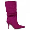 Calzaro Botas Y Botines Mujer | Bota Fantasía Brillantes 24571Magenta Violeta.