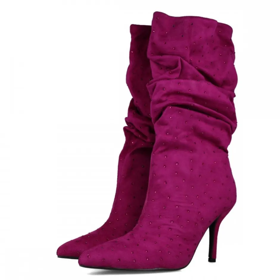 bota_fantasa_brillantes_m_1.webp Calzaro Botas Y Botines Mujer | Bota Fantasía Brillantes 24571Magenta Violeta.