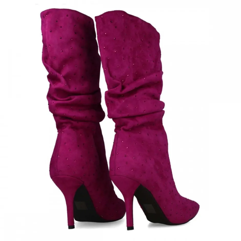 bota_fantasa_brillantes_m_2.webp Calzaro Botas Y Botines Mujer | Bota Fantasía Brillantes 24571Magenta Violeta.