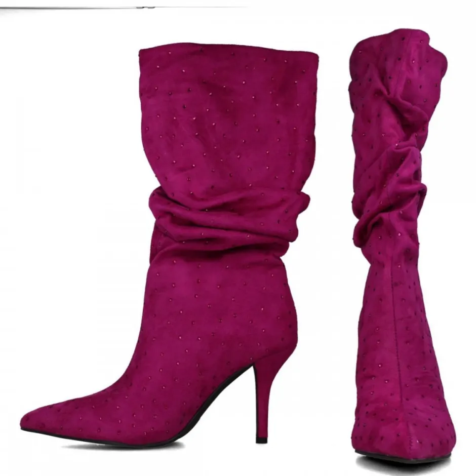 bota_fantasa_brillantes_m_4.webp Calzaro Botas Y Botines Mujer | Bota Fantasía Brillantes 24571Magenta Violeta.