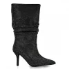 Calzaro Botas Y Botines Mujer | Bota Fantasía Strass 24574 Negro.