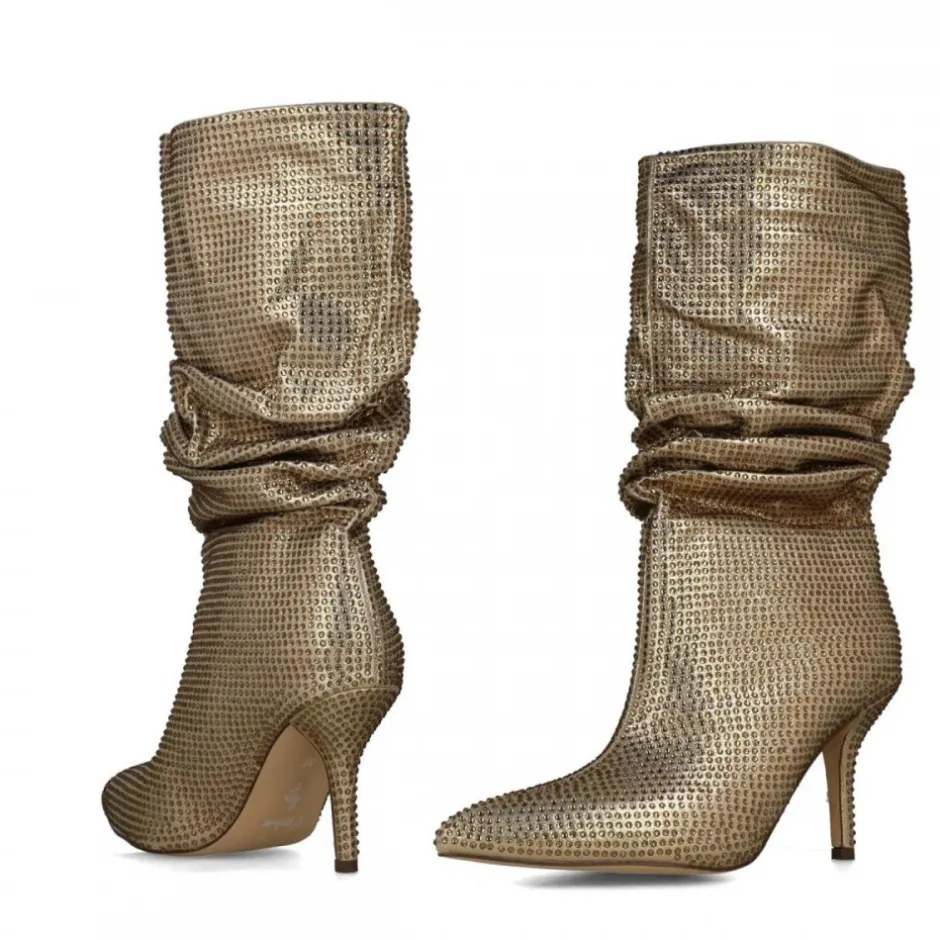 bota_fantasa_strass__oro_2.webp Calzaro Botas Y Botines Mujer | Bota Fantasía Strass 24574 Oro.
