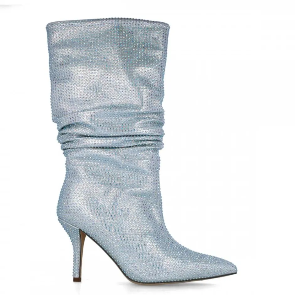 bota_fantasa_strass__plat_0.webp Calzaro Botas Y Botines Mujer | Bota Fantasía Strass 24574 Plata.