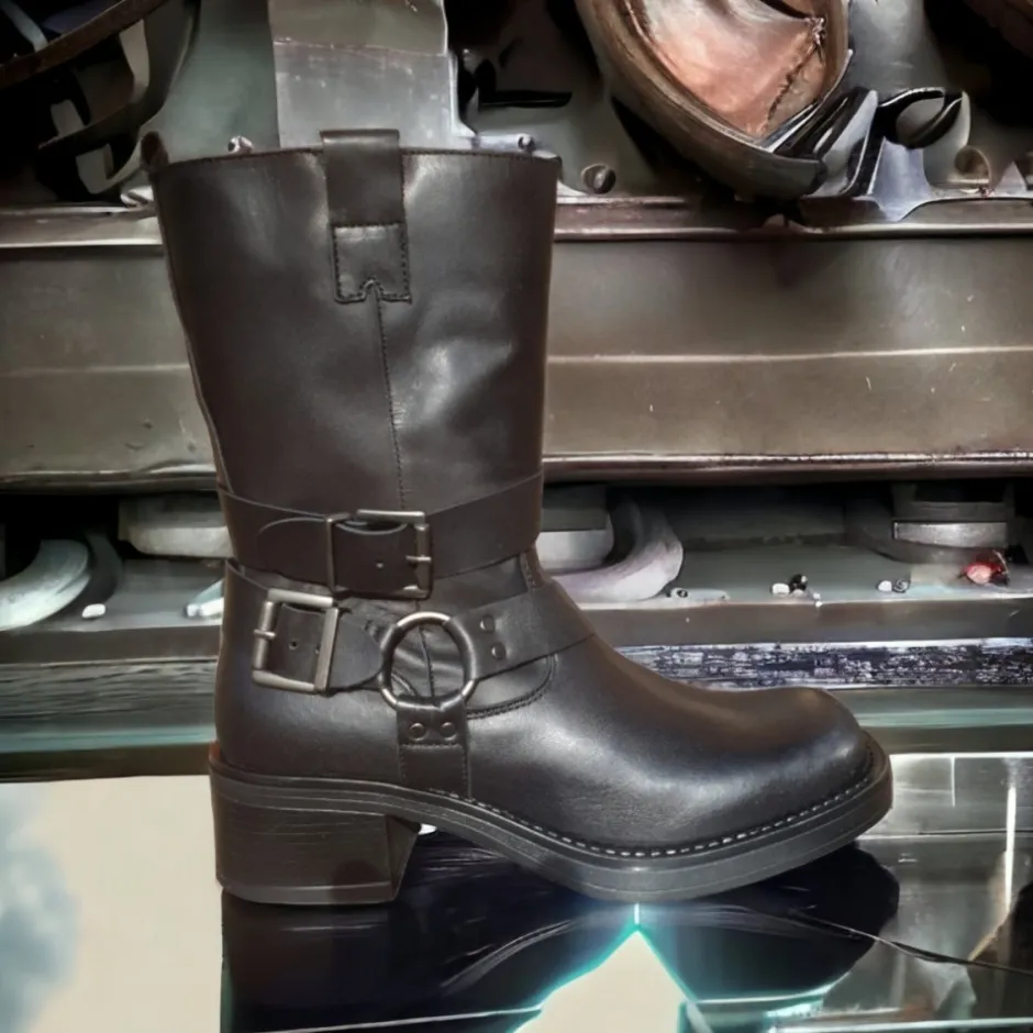 bota_motera_coralina_negr_1.webp Calzaro Botas Y Botines Mujer | Botas Bajas Y Botines | Bota Motera Coralina Negro