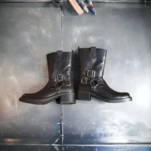 Calzaro Botas Y Botines Mujer | Botas Bajas Y Botines | Bota Motera Coralina Negro