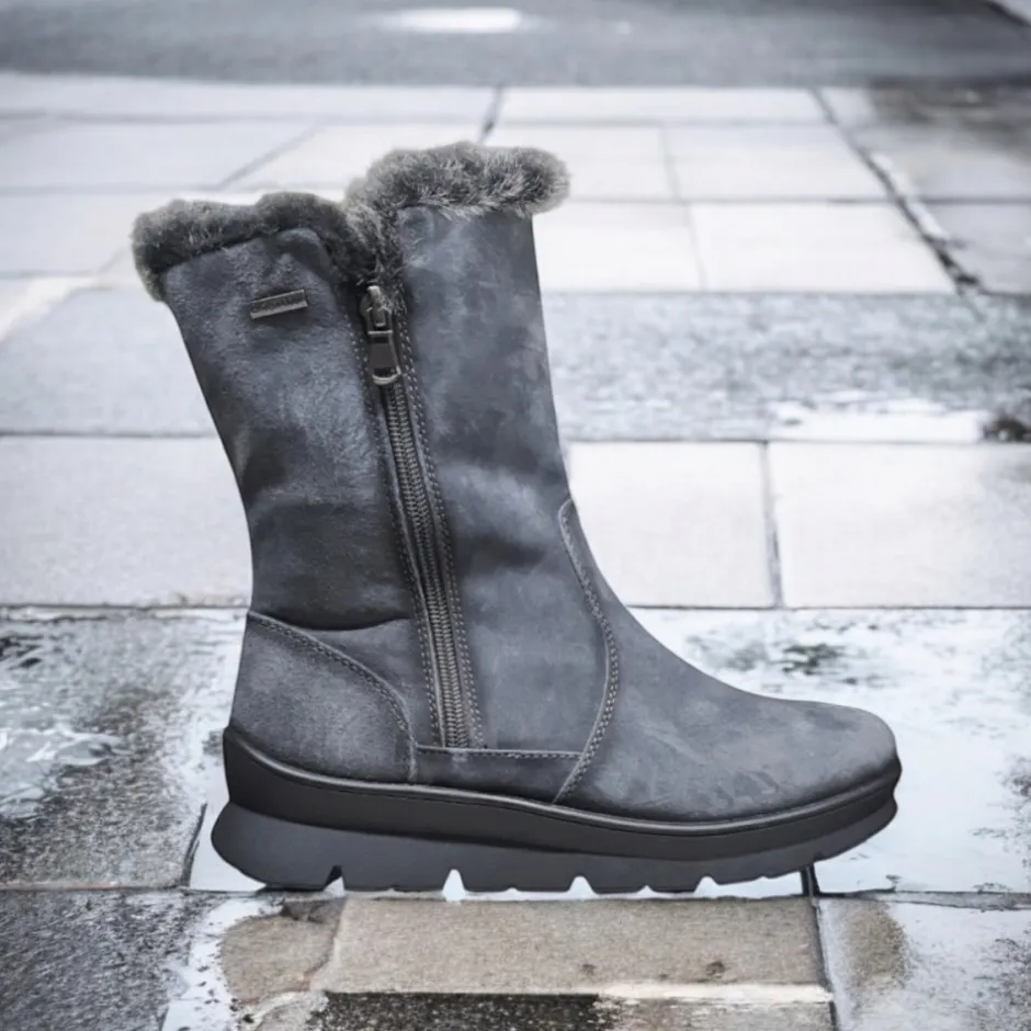 bota_mujer_pelo_serraje_g_0.webp Calzaro Casual | Botas De Pelo | Bota Mujer Pelo Serraje Grafito Membrana Impermeable 9072 Water Proof