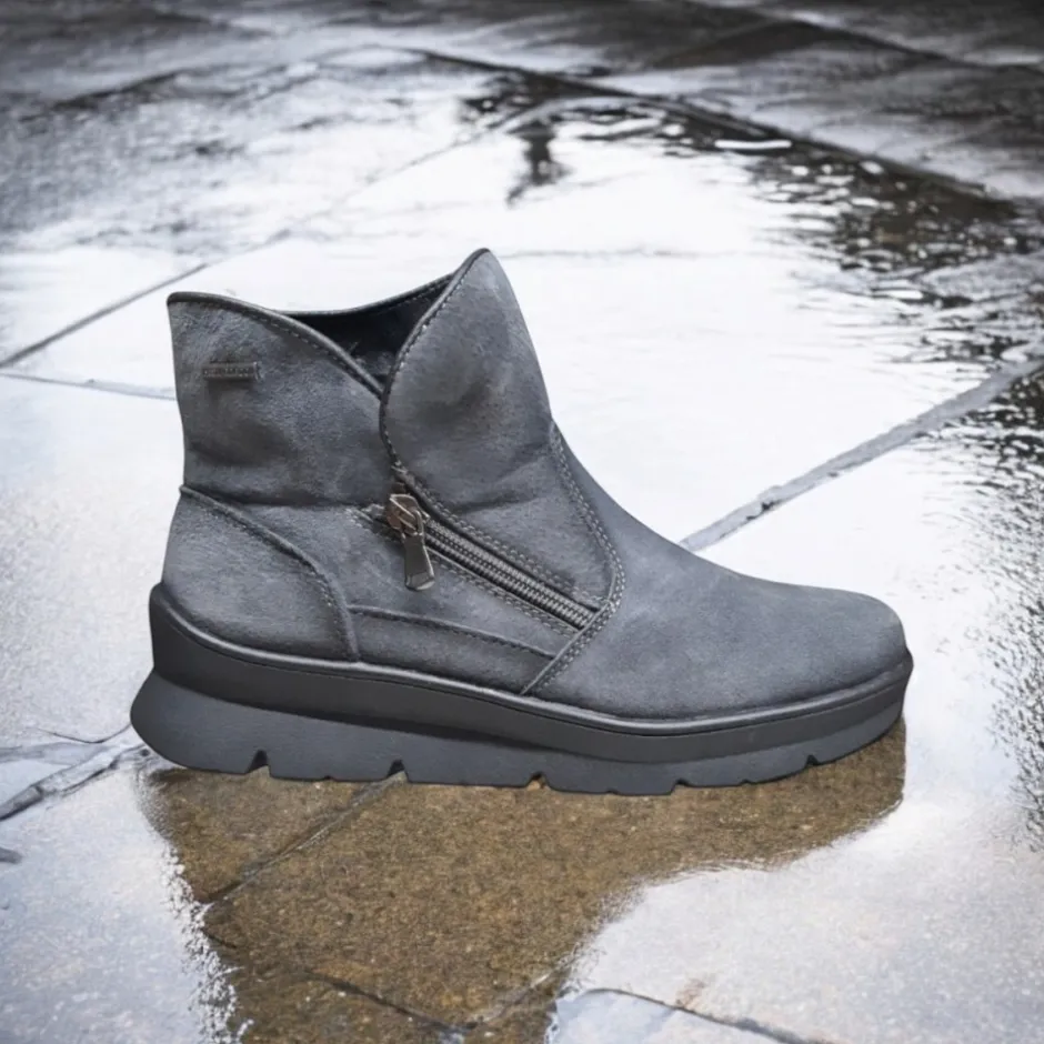 bota_mujer_serraje_grafit_0.webp Calzaro Casual | Botas Bajas Y Botines | Bota Mujer Serraje Grafito Membrana Impermeable 9073 Water Proof