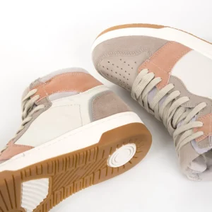 Calzaro Deportivas | Bota Sneaker 1521 Taupe Rosa Blanco