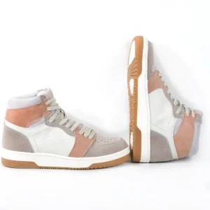 Calzaro Deportivas | Bota Sneaker 1521 Taupe Rosa Blanco