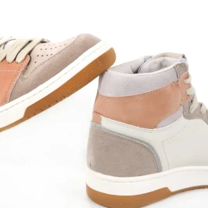 Calzaro Deportivas | Bota Sneaker 1521 Taupe Rosa Blanco