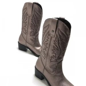 Calzaro Botas Cowboy | Botas Cowboy | Botas Camperas de Tacón 58964 Teo Plomo
