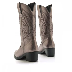 Calzaro Botas Cowboy | Botas Cowboy | Botas Camperas de Tacón 58964 Teo Plomo