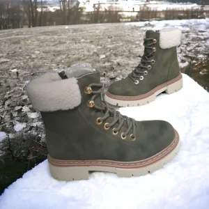 Calzaro Botas De Pelo | Botas Pelo Mujer 6278 Verde