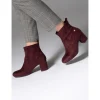 Calzaro Botas Bajas Y Botines | Botin 30461 burdeos