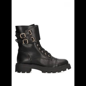 Calzaro Botas Bajas Y Botines | Botin Militar Mujer Armony Poole 11011 Negro