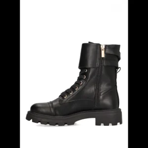Calzaro Botas Bajas Y Botines | Botin Militar Mujer Armony Poole 11011 Negro
