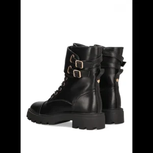 Calzaro Botas Bajas Y Botines | Botin Militar Mujer Armony Poole 11011 Negro