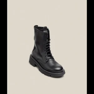 Calzaro Botas Bajas Y Botines | Botin Militar Plano Elze 003 Negro.