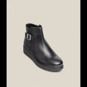 Calzaro Botas Y Botines Mujer | Botin Plano Manila 002 Negro.