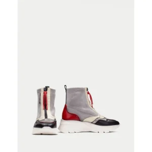 Calzaro Deportivas | Casual | Botin Sport Helsinki 243628 Negro, gris y Rojo.